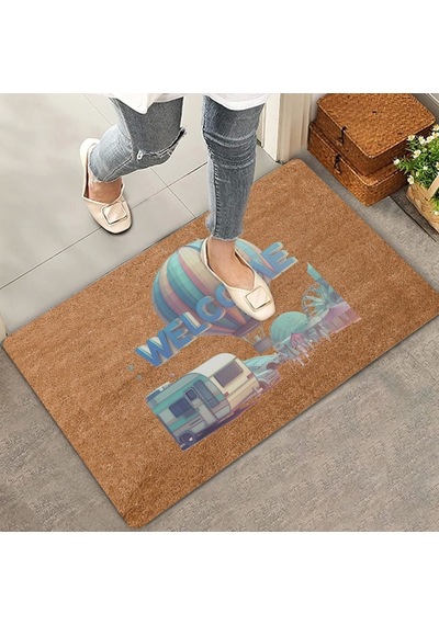 Valerine Life Lunapark Ve Balon Temalı Welcome Kapı Önü Paspası 45x70cm