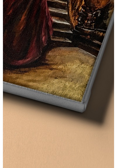 Webstyle Sayılarla Boyama Seti Kasnaklı Merdivendeki Kadın 40 X 50 Cm