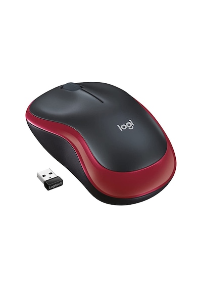 Shopzum Logıtech M185 Kırmızı Kablosuz Mouse