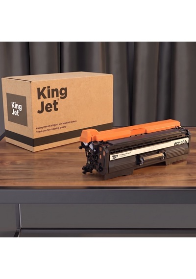Kingjet Hp Uyumlu  W2130a Siyah Standart Kapasiteli Tekli Çipli Uyumlu  Toner Color Laserjet Enterprise Mfp 5800f