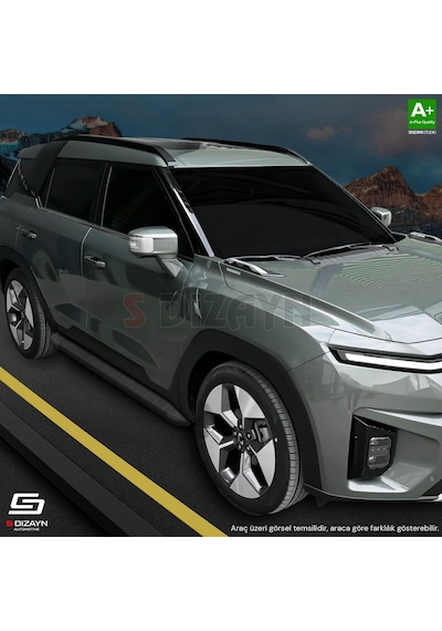 S-dizayn Fiat Doblo 3 S-line Siyah Yan Basamak 203 Cm 2023 Üzeri