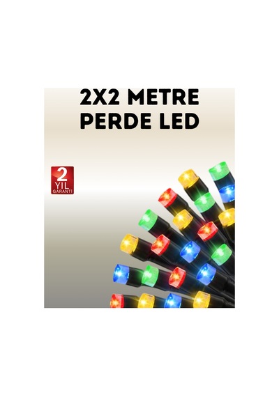 Taşınabilir Pil İle Çalışan Led Işık 2x2 Metre Perde Modeli Belirtilmemiş Belirtilmemiş