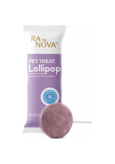 Ranova Tavuklu ve Yaban Mersinli Destekli Lolipop Kedi Ödülü 1.4 G
