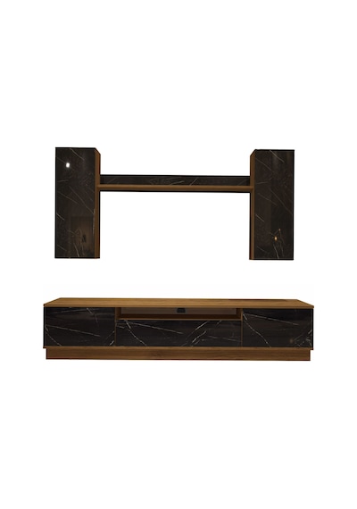 Decoraktiv Trendstyle 5ds Mdf Tv Ünitesi Tv Sehpası Pera - Siyah Mermer