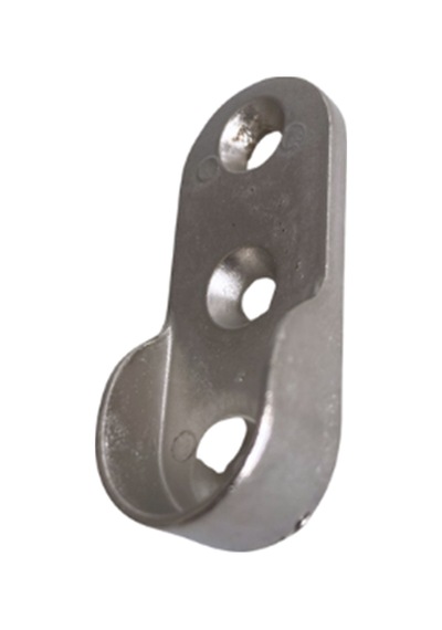 Oval Askı Borusu Flanşı Dolap Ve Mobilya Oval Boru Flanşı İç Ölçüleri En:15mm Boy:25mm 4 Adet Krom