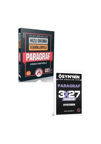 2027 Paraf 2027 Tyt Ayt Msü Dgs Ales Hızlı Okuma Teknikleriyle Paragraf+ Evp Akademi Paragraf