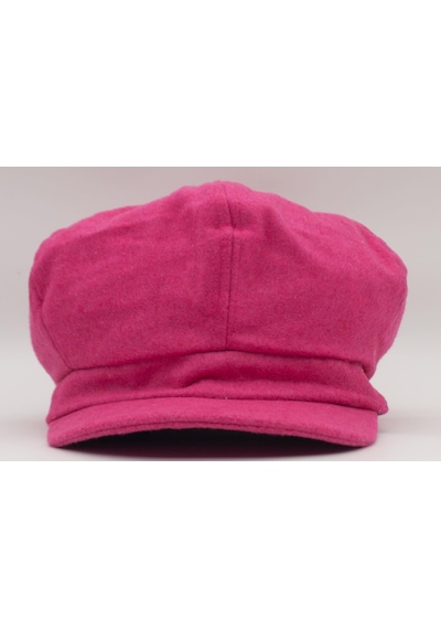 Şapkadan Kadın Yünlü Vintage Kasket Retro Kışlık Şapka 45645dr56704 Koyu Pembe
