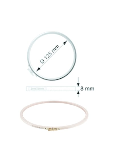 Şirin Vidalı Nakış Kasnağı - 125 Mm - 8 Mm