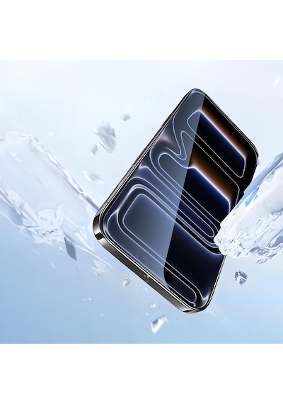 Apple Uyumlu   iPhone 17 Pro Mkst 2.5d Oliv Privacy Temperli Cam Ekran Koruyucu + Kolay Uygulama Aparatı - Siyah
