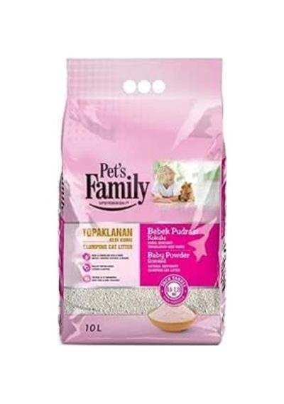 Pets Family 10 Lt Hızlı Topaklanan Doğal Bentonit Parfümsüz İnce Taneli Kedi Kumu