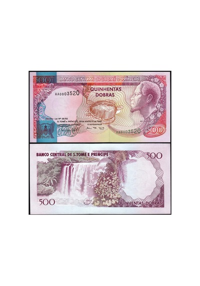 Saint Thomas & Prince 1982 Yılı 50-100-500-1000 Dobras Kağıt Para Set Çil Unc 4'lü Set Koleksiyon