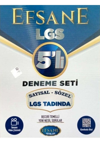 EFSANE LGS 5' Lİ Deneme Seti Sayısal Sözel
