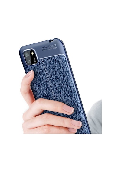 Huawei Y5P Kilif Niss Tam Korumali Lüx Deri Kapak Silikon 442389668