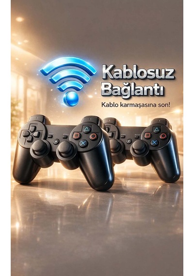 Playstation 3 Dualshock 3 Kablosuz Oyun Kolu 2 Li Set Kablo li