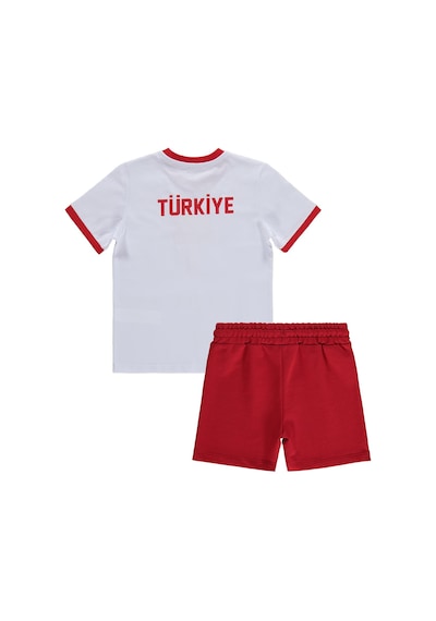 Civil Boys Türkiye Baskılı 2 Li 10-13 Yaş Takım - Pamuk Forma - Beyaz