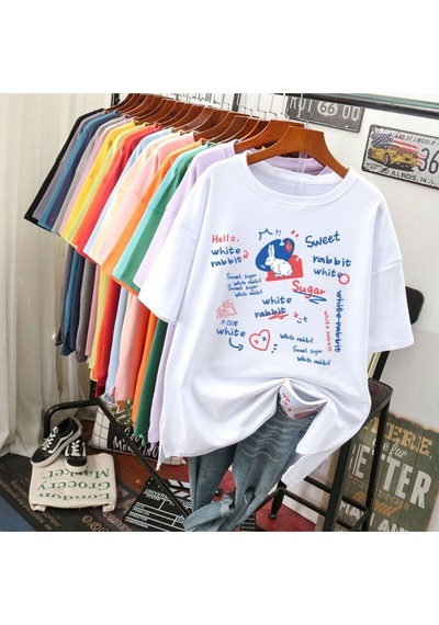 Noıssey Urban Pop Graphic Kadın Tişört Koleksiyonukod 5203 Beyaz
