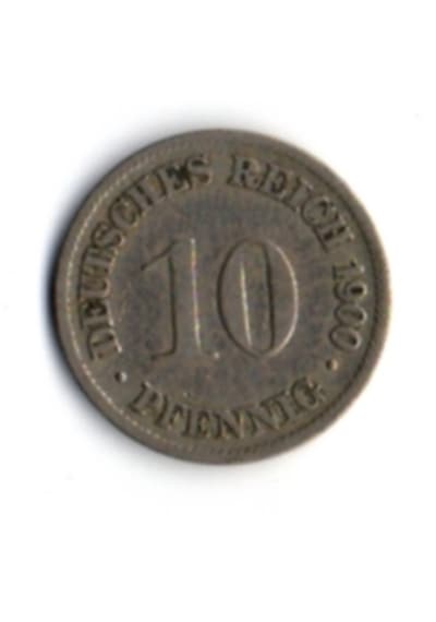 Alman İmparatorluğu 10 Pfennig 1900 Mp1680