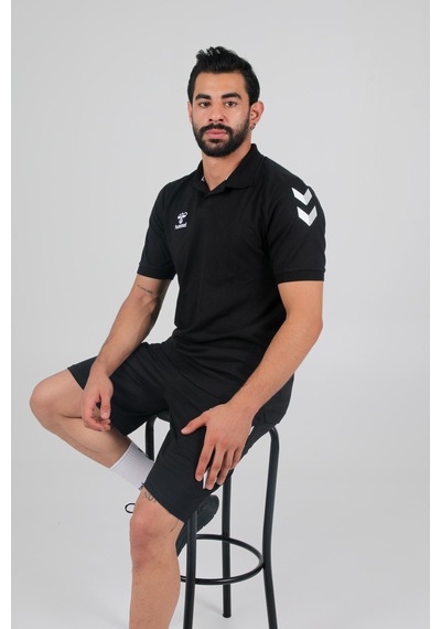 Hummel Armin Pamuklu Polo Yaka Tişört Siyah