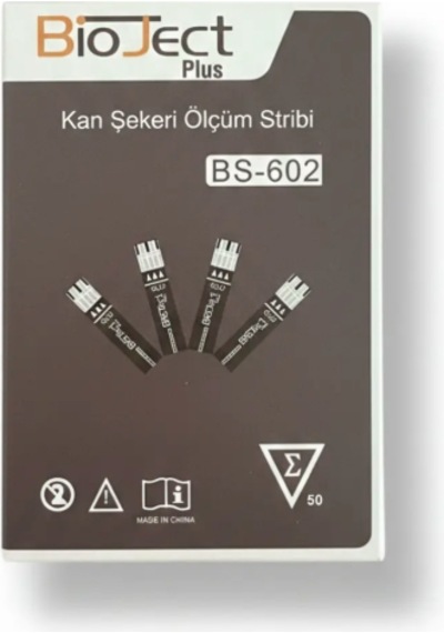 Bioject Şeker Ölçüm Stribi 50 Adet 1 Kutu