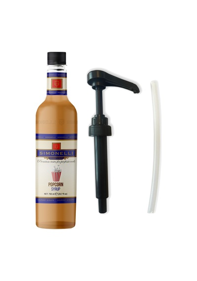 Simonelli Kahve Şurubu Popcorn Aromalı 700 ML + Pompa