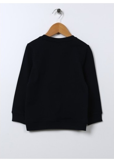 U.s. Polo Assn. Baskılı Erkek Çocuk Lacivert Sweatshirt Bury