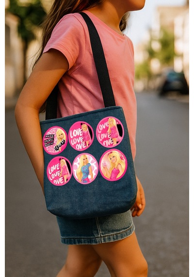 Lisanslı Yaka Çanta Metal Rozeti Barbie Temalı 6lı Paket Pinyata İçi Doğum Günü Hediyesi Diğer