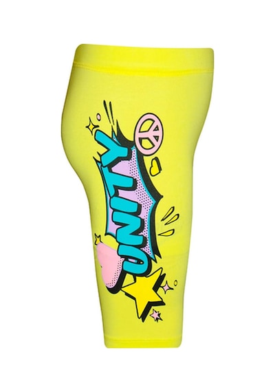 Lovetti Fosforlu Sarı Kız Çocuk Unıty Baskılı Bisiklet Şort 7953S021 Sarı