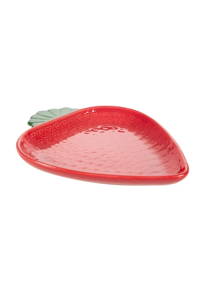 Mudo Home Strawberry Kırmızı Sunum Tabağı - 20 Cm