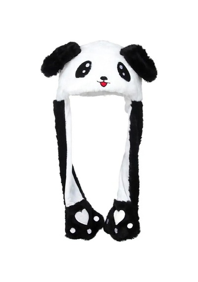 Londonstore Oynar Kulaklı Peluş Panda Figürlü Şapka Sarı
