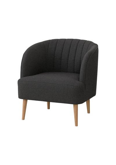 Ikea Koyu Gri Lüks Berjer Koltuk