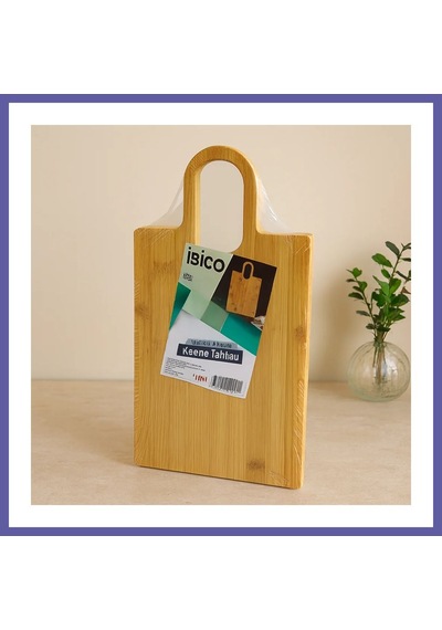 Bezos Bambu Kesme Tahtası Oval Kulplu 20x37 Cm Nıda