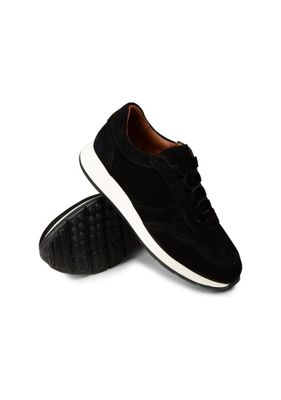 Deery Erkek Hakiki Süet Siyah Sneaker Ayakkabı - E8210msyhe02 Siyah