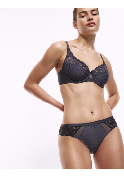Marks & Spencer 3'lü Amelia Dantelli Bikini Külot Seti T61005760N Lacivert