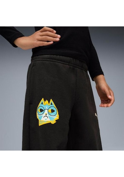 Puma Moody Cat Çocuk Siyah Eşofman Altı Siyah