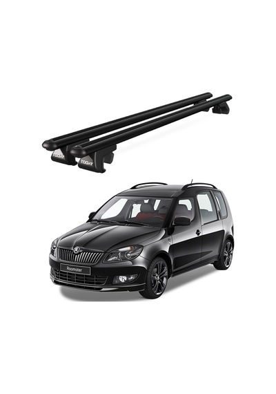 Venüs Skoda Roomster 2006-2015 Uyumlu Siyah Ara Atkı Port Bagaj Tavan Barı