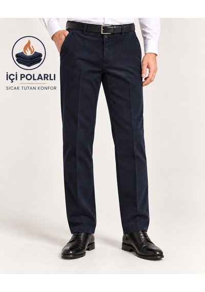 Classics Men Erkek Rahat Kesim Yüksek Kalite Kışlık Kalın Içi Polarlı Termal Kadife Pantolon Baba Fitilli Lacivert Classics Men Erkek Rahat Kesim Yüksek Kalite Kışlık Kalın Içi Polarlı Termal Kadife Pantolon Baba Fitilli Lacivert