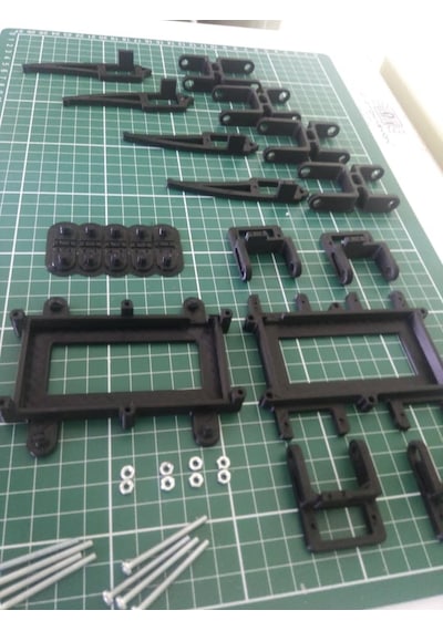 Örümcek Robot 12 Sg90 Siyah
