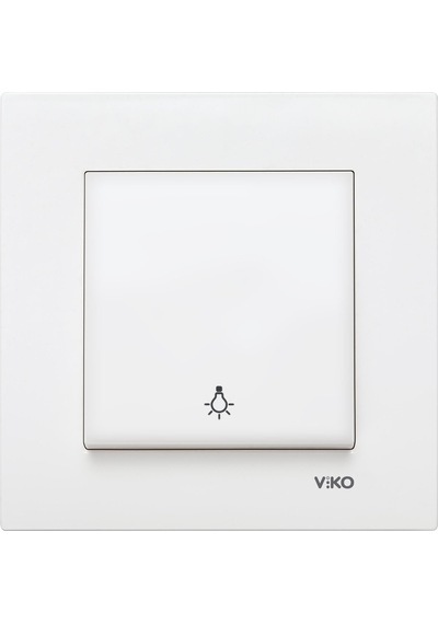 Viko Karre Beyaz Light Yaylı Anahtar Çerçeveli