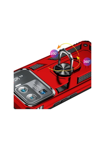 Ariatech Mi 11 Ultra Kılıf Vega Kapak - Kırmızı Kirmizi