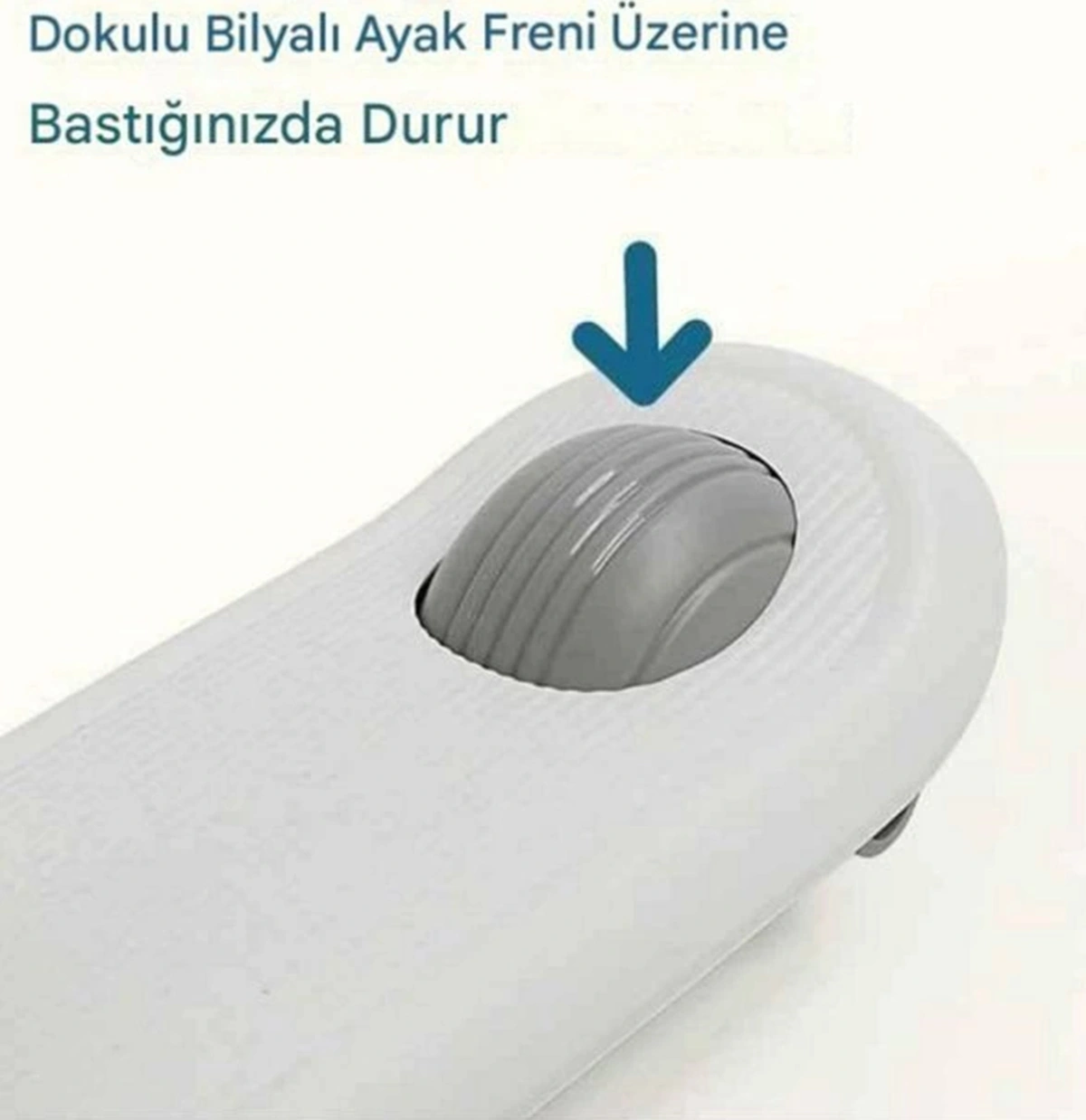 Led Işık 3 Tekerlekli Yükseklik Ayarlı Oturaklı Çocuk Scooter Beyaz Beyaz