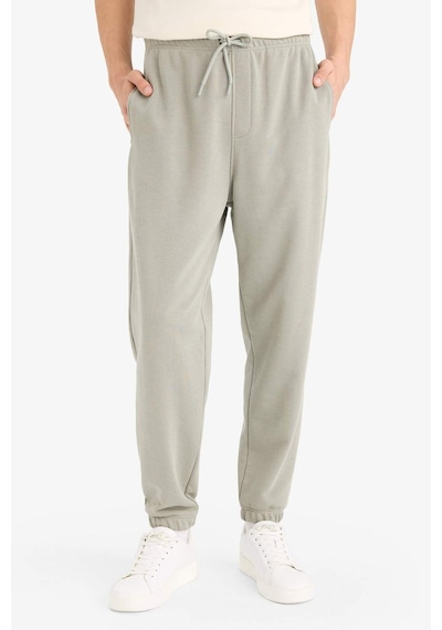 Defacto Regular Fit Beli Bağcıklı Paçası Lastikli Cepli Basic Düz Jogger Eşofman Altı E9427ax25augr169 Gri