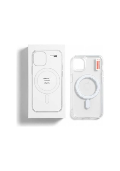 Apple Uyumlu iPhone 13 / 14  Magsafe Kılıf Modeli Şeffaf