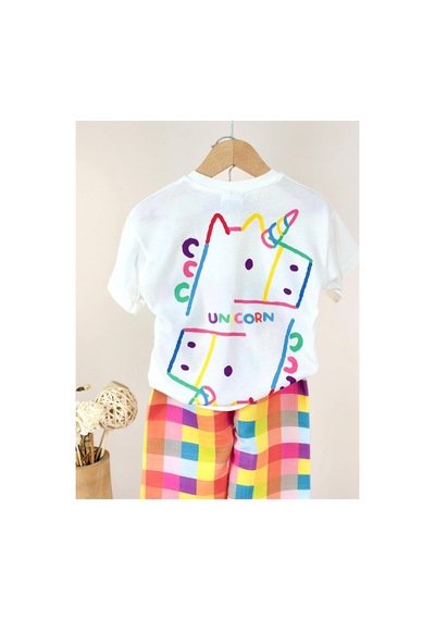 Poala Kids Unicorn Renkli Takım Çok Renkli