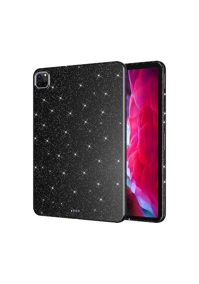 Apple Uyumlu iPad  Pro 11 2020 2.nesil Simli Parlak Görünümlü Zore Tablet Koton Kılıf-siyah Tablet Kılıfı