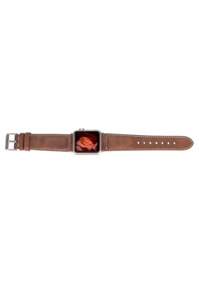 Apple Watch Uyumlu Deri Kordon 42-44-45mm Nm1-as2 Taba Diğer
