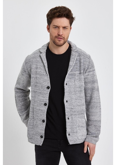 Alexandergardi Alexandergardı Triko Hırka E21-2110 Gri Melanj