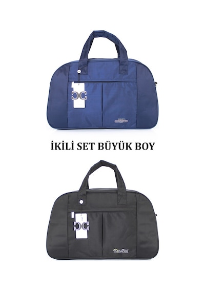 Case Club Iki Renk Büyük Boy Seyahat Ve Spor Çantası Omuz Askılı Çok Renkli