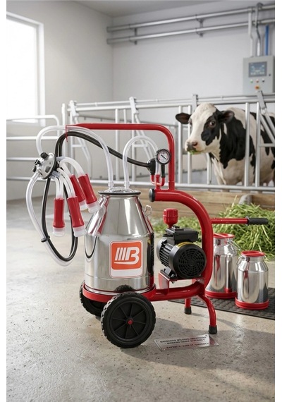 Bartech 30 Litre Tekli Kuru Sistem Süt Sağım Makinesi