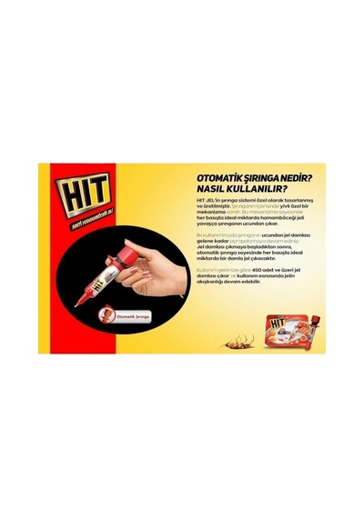 Hıt Anti Hamamböceği Jeli - Şırınga 20gr 4987