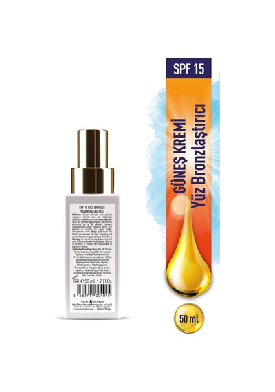 Eda Taşpınar Yüz Bronzlaştırıcı Krem SPF15 50 ML